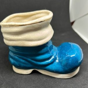 Occupied Japan Ceramic Blue Boot antique!